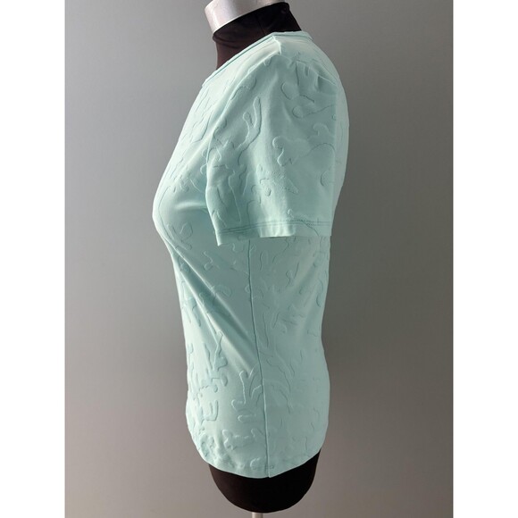 J McLaughlin Catalina Cloth Shirt Medium Textured Coral Pattern Fitted Beach - Picture 4 of 16